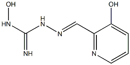 1-[[(3-ヒドロキシピリジン-2-イル)メチレン]アミノ]-3-ヒドロキシグアニジン 化学構造式