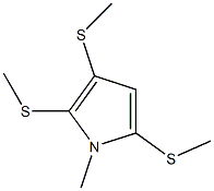 1-Methyl-2,3,5-tris(methylthio)-1H-pyrrole Structure