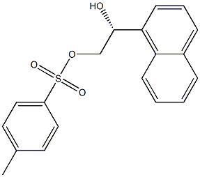 (-)-p-Toluenesulfonic acid (R)-2-hydroxy-2-(1-naphtyl)ethyl ester Struktur