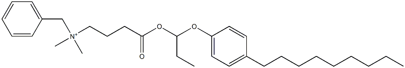 N,N-Dimethyl-N-benzyl-N-[3-[[1-(4-nonylphenyloxy)propyl]oxycarbonyl]propyl]aminium Structure