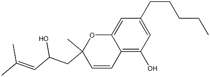 2-Methyl-7-[pentyl]-2-[2-hydroxy-4-methyl-3-pentenyl]-2H-1-benzopyran-5-ol