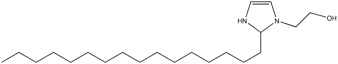 1-(2-ヒドロキシエチル)-2-ヘキサデシル-4-イミダゾリン 化学構造式
