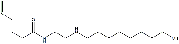 N-[2-[(8-Hydroxyoctyl)amino]ethyl]-5-hexenamide 结构式