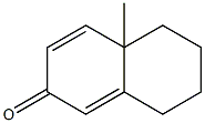 4a-メチル-5,6,7,8-テトラヒドロナフタレン-2(4aH)-オン 化学構造式