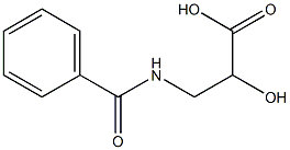 (-)-3-(Benzoylamino)-D-lactic acid,,结构式
