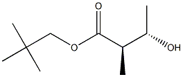 (2R,3S)-2-Methyl-3-hydroxybutyric acid 2,2-dimethylpropyl ester Struktur