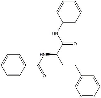 [R,(+)]-2-Benzoylamino-4,N-diphenylbutyramide Structure