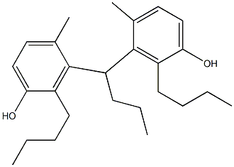 3,3'-Butylidenebis(2-butyl-4-methylphenol) Struktur