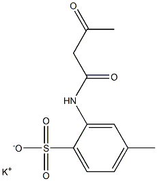 2-(Acetoacetylamino)-4-methylbenzenesulfonic acid potassium salt Struktur