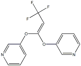 1,1-Bis(pyridin-3-yloxy)-3,3,3-trifluoro-1-propene,,结构式