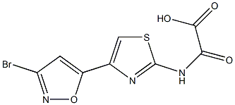 N-[4-[3-Bromo-5-isoxazolyl]-2-thiazolyl]oxamidic acid Struktur