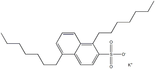 1,5-Diheptyl-2-naphthalenesulfonic acid potassium salt,,结构式