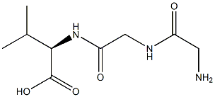 (R)-2-[[[[(Aminomethyl)carbonyl]aminomethyl]carbonyl]amino]-3-methylbutanoic acid 结构式