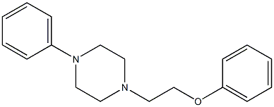 1-Phenyl-4-(2-phenoxyethyl)piperazine,,结构式