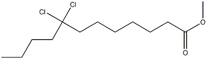 8,8-ジクロロドデカン酸メチル 化学構造式