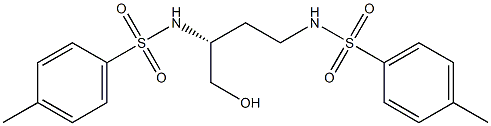 (-)-N,N'-[(R)-1-(Hydroxymethyl)trimethylene]bis(p-toluenesulfonamide) Structure