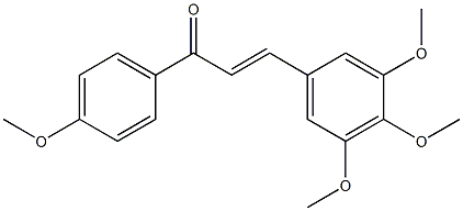 (E)-4'-メトキシ-α-(3,4,5-トリメトキシベンジリデン)アセトフェノン 化学構造式