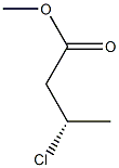 [S,(+)]-3-Chlorobutyric acid methyl ester Struktur
