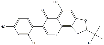 8,9-Dihydro-8-(1-hydroxy-1-methylethyl)-3-(2,4-dihydroxyphenyl)-5-hydroxy-4H-furo[2,3-h]-1-benzopyran-4-one