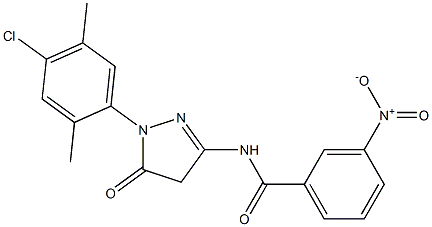 1-(4-Chloro-2,5-dimethylphenyl)-3-(3-nitrobenzoylamino)-5(4H)-pyrazolone