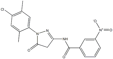  1-(4-Chloro-2,5-dimethylphenyl)-3-(3-nitrobenzoylamino)-5(4H)-pyrazolone