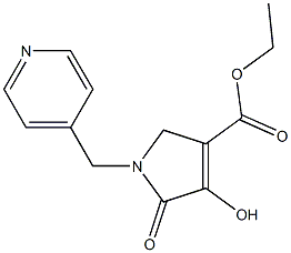 1-[(4-Pyridinyl)methyl]-2,5-dihydro-4-hydroxy-5-oxo-1H-pyrrole-3-carboxylic acid ethyl ester Structure