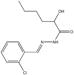 N'-(2-Chlorobenzylidene)2-hydroxyhexanoic acid hydrazide,,结构式