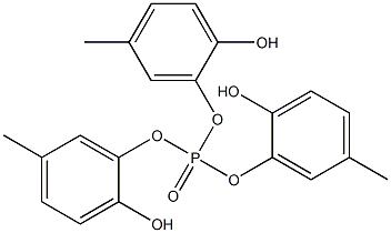 Phosphoric acid tri(2-hydroxy-5-methylphenyl) ester,,结构式
