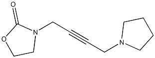 3-[4-(1-Pyrrolidinyl)-2-butynyl]oxazolidin-2-one 结构式