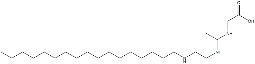 N-[1-[2-(Heptadecylamino)ethylamino]ethyl]glycine Structure