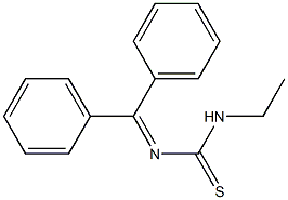 N-エチル-N'-ジフェニルメチレンチオ尿素 化学構造式