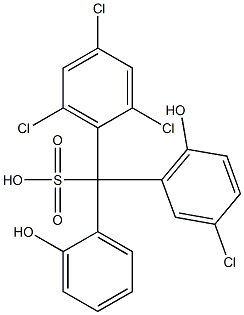 (3-Chloro-6-hydroxyphenyl)(2,4,6-trichlorophenyl)(2-hydroxyphenyl)methanesulfonic acid