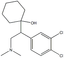 1-[1-(3,4-Dichlorophenyl)-2-dimethylaminoethyl]cyclohexanol Structure