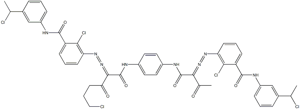  3,3'-[2-(2-Chloroethyl)-1,4-phenylenebis[iminocarbonyl(acetylmethylene)azo]]bis[N-[3-(1-chloroethyl)phenyl]-2-chlorobenzamide]