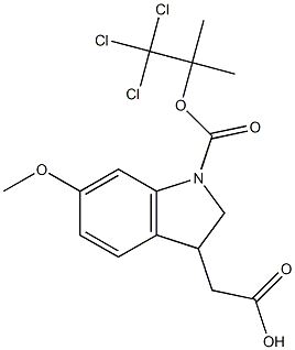 2,3-Dihydro-1-(2,2,2-trichloro-1,1-dimethylethoxycarbonyl)-6-methoxy-1H-indole-3-acetic acid