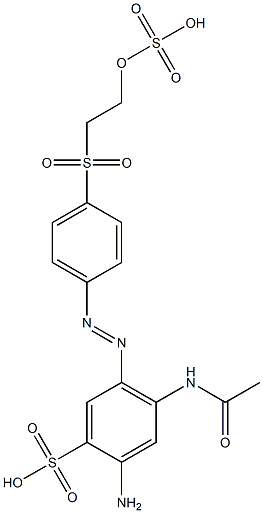 4-(Acetylamino)-2-amino-5-[[4-[[2-(sulfooxy)ethyl]sulfonyl]phenyl]azo]benzenesulfonic acid|