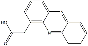 フェナジン-1-酢酸 化学構造式