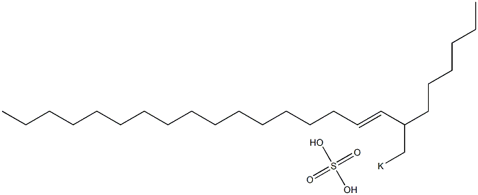 Sulfuric acid 2-hexyl-3-nonadecenyl=potassium ester salt|