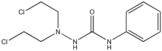 1,1-Bis(2-chloroethyl)-4-phenylsemicarbazide Structure
