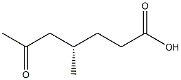 [S,(-)]-4-Methyl-6-oxoheptanoic acid Structure
