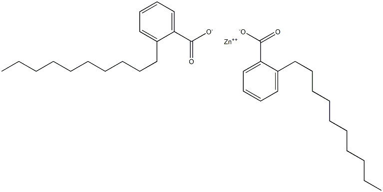 Bis(2-decylbenzoic acid)zinc salt,,结构式