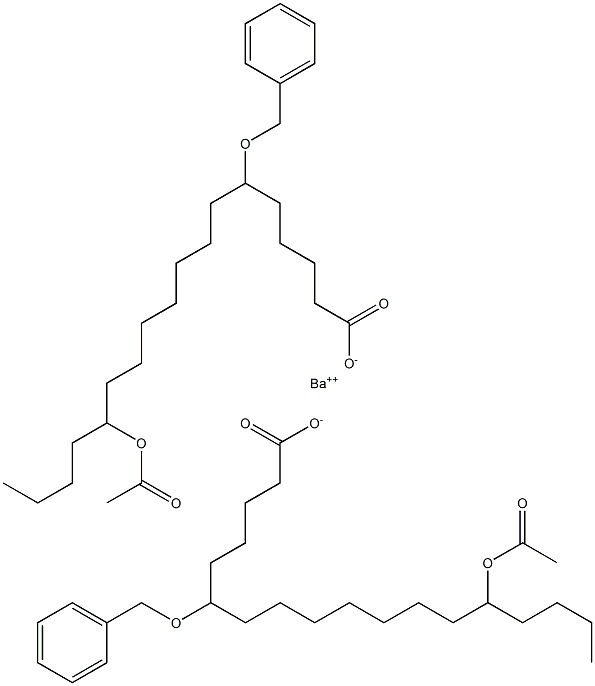 Bis(6-benzyloxy-14-acetyloxystearic acid)barium salt