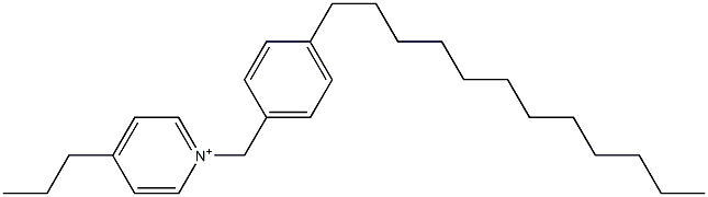 1-(4-Dodecylbenzyl)-4-propylpyridinium Struktur