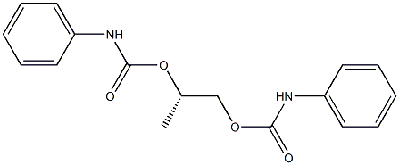 [S,(-)]-1,2-Propanediol bis(N-phenylcarbamate) Structure