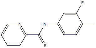 N-[3-Fluoro-4-methylphenyl]pyridine-2-carbothioamide Struktur