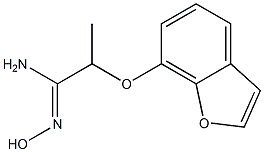 2-(7-Benzofuryloxy)propionamide oxime,,结构式