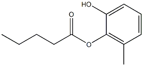 Valeric acid 2-hydroxy-6-methylphenyl ester 结构式