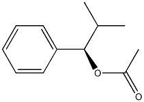 Acetic acid (R)-1-phenyl-2-methylpropyl ester Structure