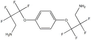 3,3'-(p-Phenylenebisoxy)bis(2,2,3,3-tetrafluoropropan-1-amine) Struktur