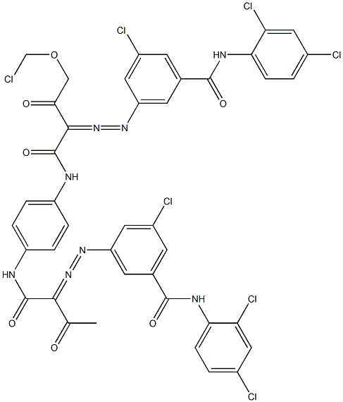  3,3'-[2-(Chloromethyloxy)-1,4-phenylenebis[iminocarbonyl(acetylmethylene)azo]]bis[N-(2,4-dichlorophenyl)-5-chlorobenzamide]